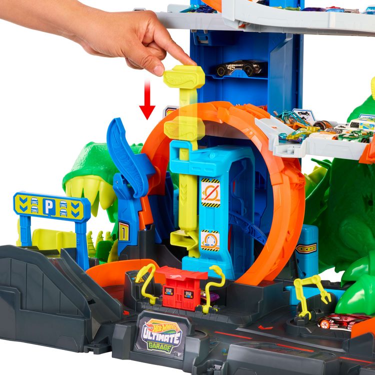 Produktbild: Hot Wheels Ultimat.T-Rex Garage.JHL98