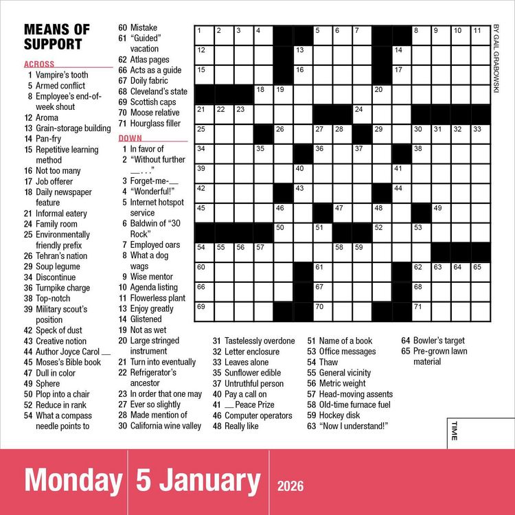Produktbild: Mensa(r) 10-Minute Crossword Puzzles Page-A-Day(r) Calendar 2026