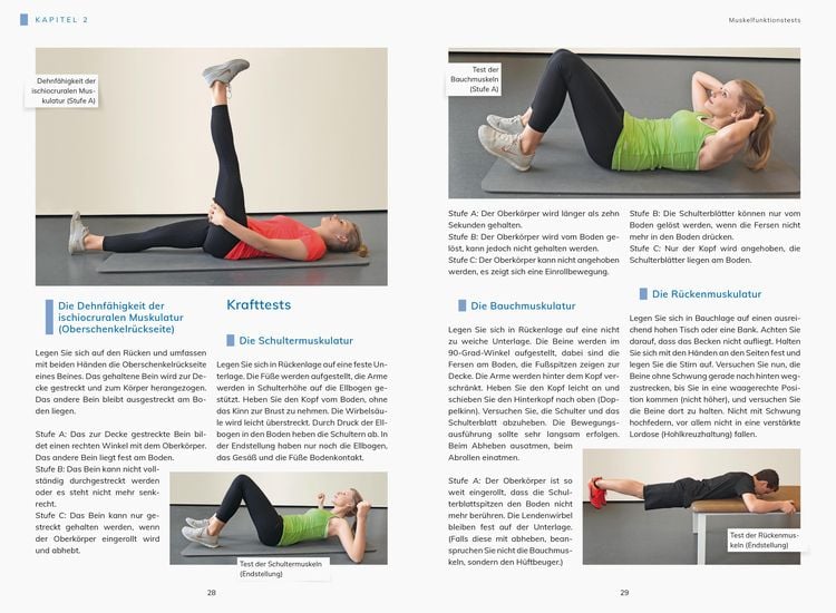 Rückentraining mit Theraband und Pezziball. Übungen für einen gesunden Rücken