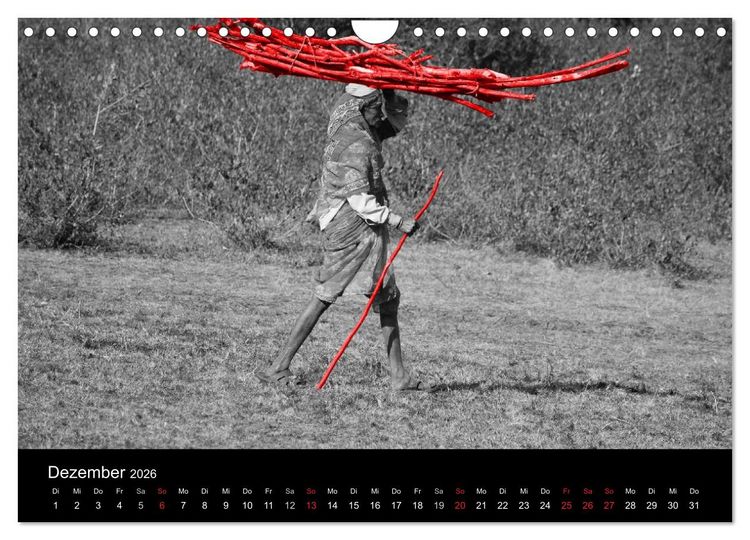 Produktbild: Blickfang in Rot (Wandkalender 2026 DIN A4 quer), CALVENDO Monatskalender
