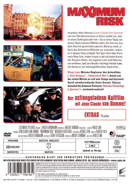 Produktbild: Maximum Risk - Uncut Version