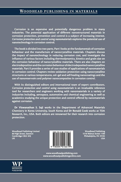 Produktbild: Corrosion Protection and Control Using Nanomaterials