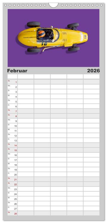 Produktbild: Familienplaner 2026 - Legenden des Rennsports - Formel Junior 1955-1965 mit 5 Spalten (Wandkalender, 21 x 45 cm) CALVENDO