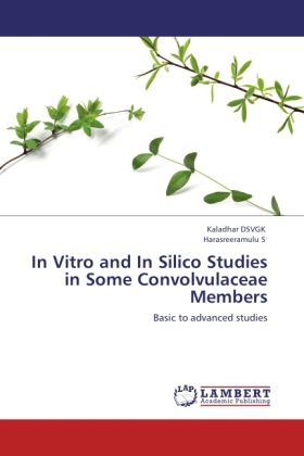 Produktbild: DSVGK, K: In Vitro and In Silico Studies in Some Convolvulac