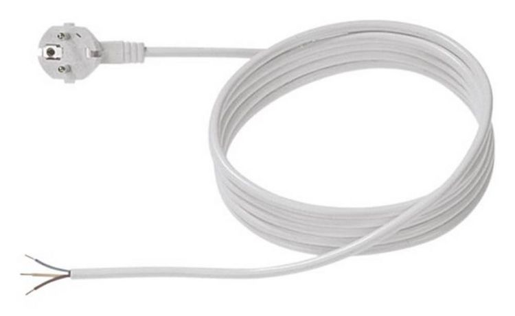 Produktbild: Bachmann 305.276 Strom Anschlusskabel Wei&szlig; 5.00m