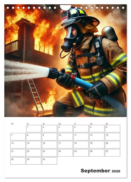 Produktbild: Heldentum im Einsatz - Ein Jahr mit den Lebensrettern (Wandkalender 2026 DIN A4 hoch), CALVENDO Monatskalender