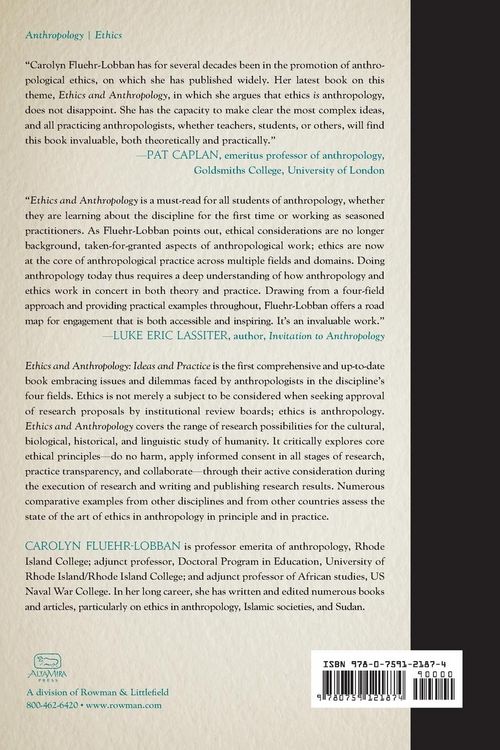 Produktbild: Ethics and Anthropology