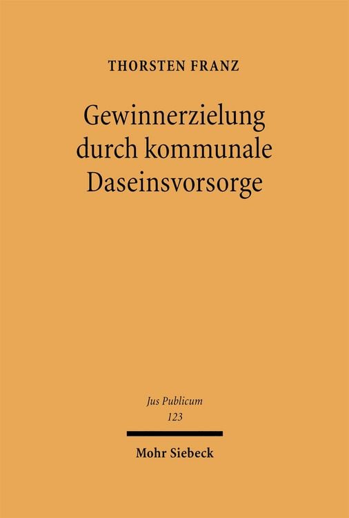 Produktbild: Gewinnerzielung durch kommunale Daseinsvorsorge