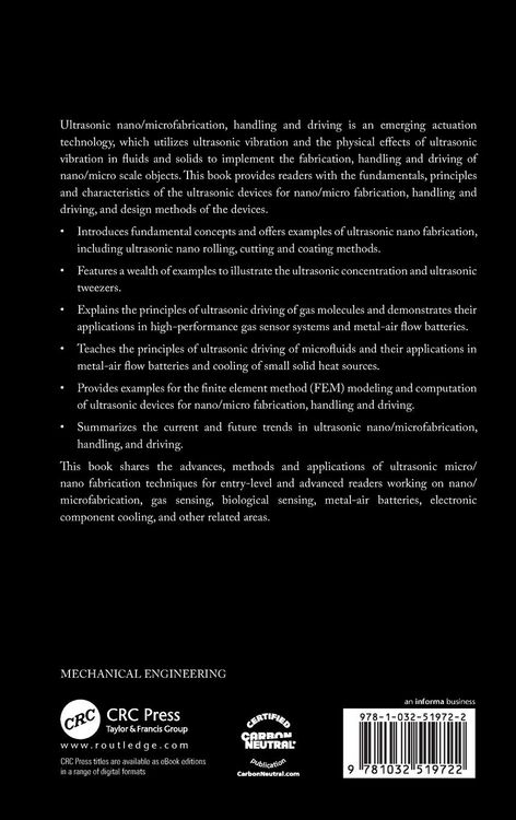 Produktbild: Ultrasonic Nano/Microfabrication, Handling, and Driving