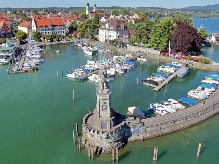 Produktbild: CALVENDO Puzzle Lindau. Die Gl&uuml;cksfinder-Insel 1000 Teile Lege-Gr&ouml;&szlig;e 64 x 48 cm Foto-Puzzle Bild von Martina Marten