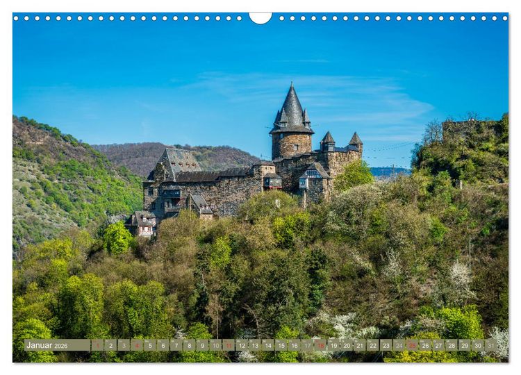 Produktbild: Burgen und Festungen am Mittelrhein (Wandkalender 2026 DIN A3 quer), CALVENDO Monatskalender