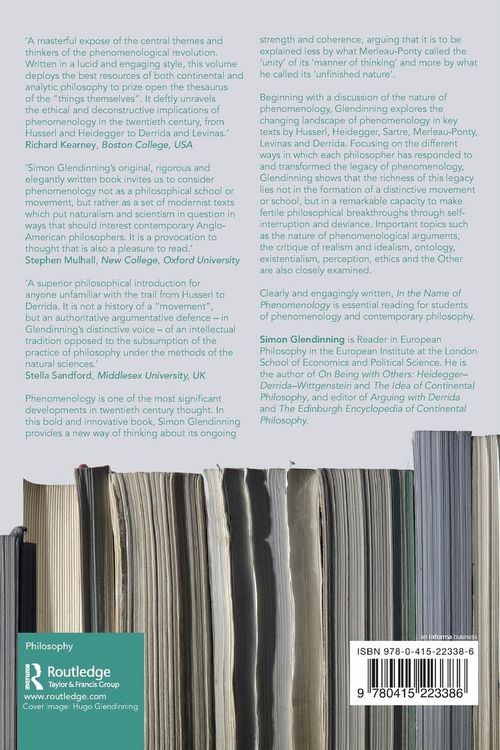 Produktbild: In the Name of Phenomenology