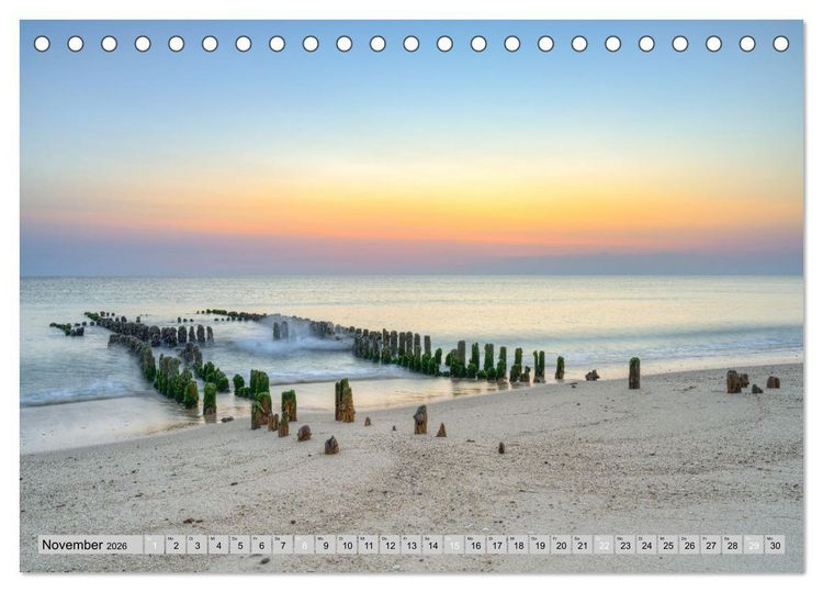 Produktbild: Wundersch&ouml;nes Sylt - Perle der Nordsee (Tischkalender 2026 DIN A5 quer), CALVENDO Monatskalender