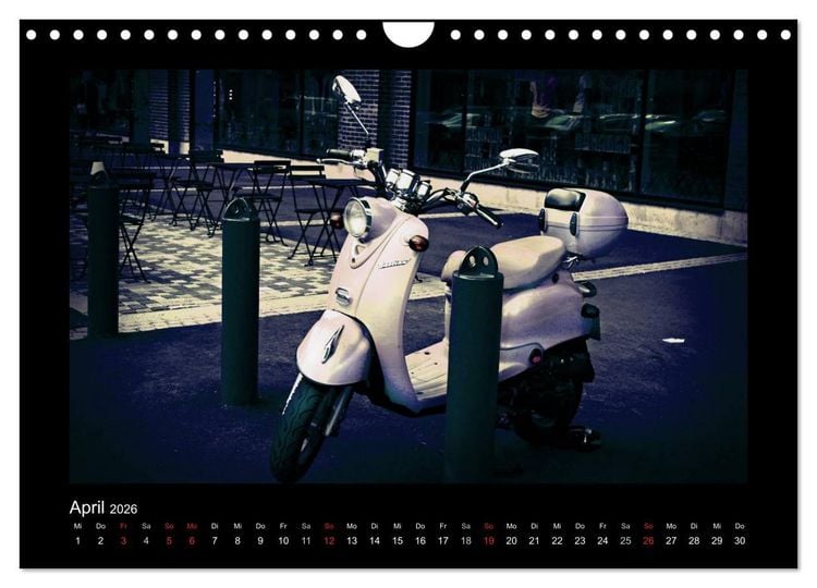Produktbild: Motorroller (Wandkalender 2026 DIN A4 quer), CALVENDO Monatskalender
