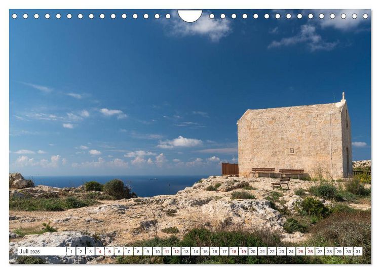 Produktbild: Malta - Gozo und Comino (Wandkalender 2026 DIN A4 quer), CALVENDO Monatskalender