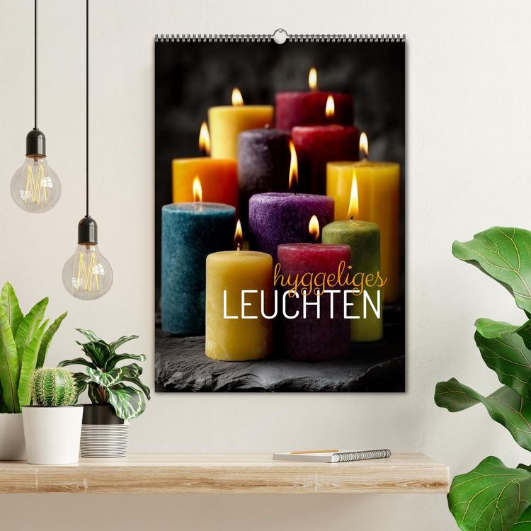 Produktbild: Hyggeliges Leuchten (Wandkalender 2026 DIN A2 hoch), CALVENDO Monatskalender