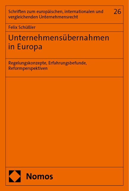 Produktbild: Unternehmens&uuml;bernahmen in Europa