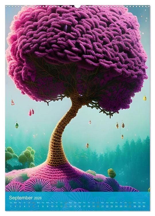 Produktbild: Nature's Stitches (Wall Calendar 2026 DIN A2 portrait), CALVENDO 12 Month Wall Calendar