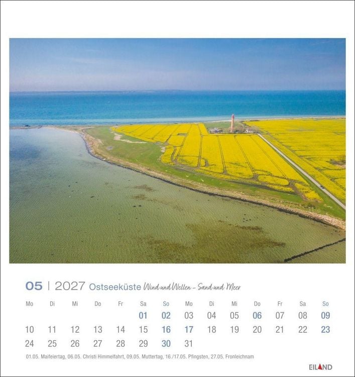 Produktbild: Ostseek&uuml;ste Postkartenkalender 2027 - Wind und Wellen - Sand und Meer