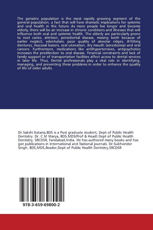 Produktbild: Oral Health Care for the Elderly