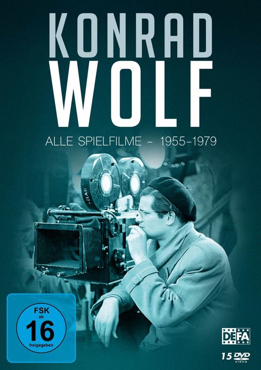 Produktbild: Konrad Wolf - Alle Spielfilme 1955-1979 (u.a. Solo Sunny / Goya / Der kleine Prinz / Sonnensucher / Sterne / Lissy / Der geteilte Himmel / Der nackte Mann auf dem Sportplatz / Ich war 19) (15 DVDs)