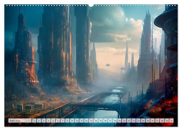 Produktbild: Gigapolis (Wandkalender 2026 DIN A2 quer), CALVENDO Monatskalender