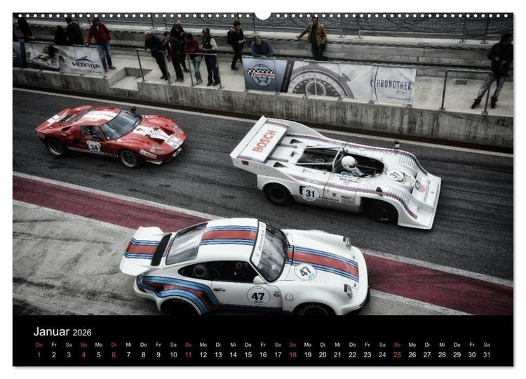 Produktbild: Raceday (hochwertiger Premium Wandkalender 2026 DIN A2 quer), Kunstdruck in Hochglanz