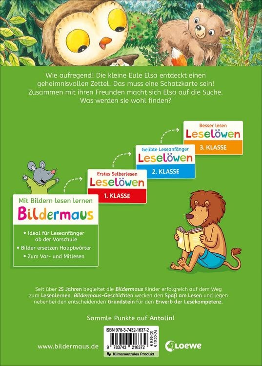 Produktbild: Bildermaus - Die kleine Eule findet einen Schatz