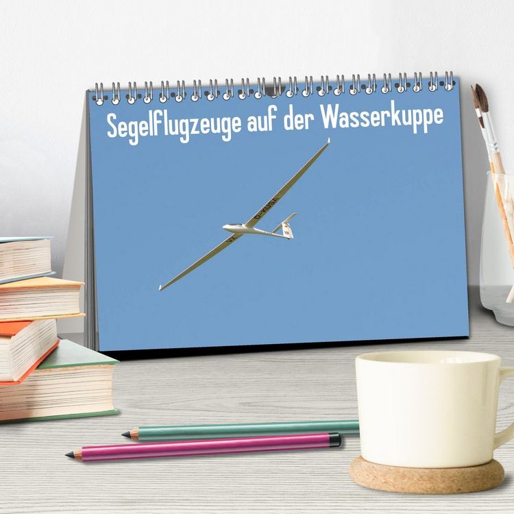 Produktbild: Flugzeuge auf der Wasserkuppe 2026 (Tischkalender 2026 DIN A5 quer), CALVENDO Monatskalender