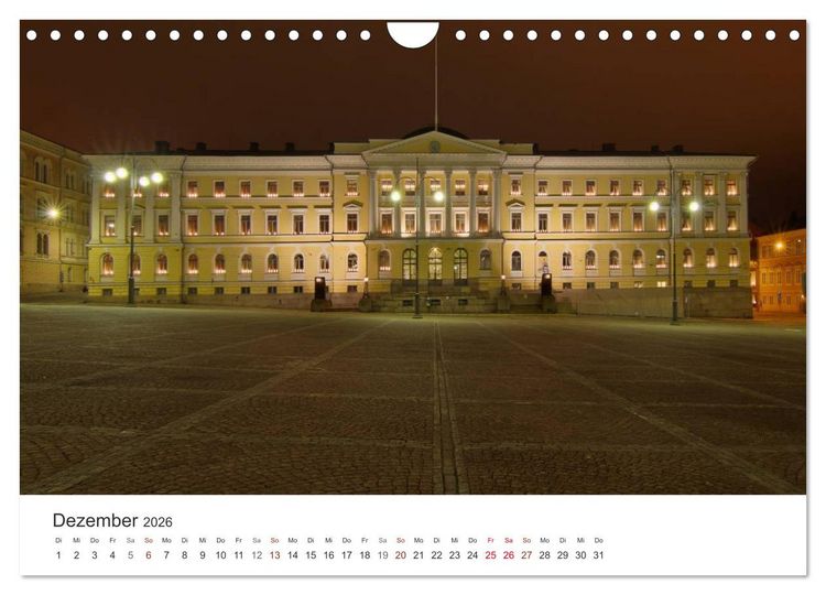 Produktbild: Helsinki - Hauptstadt am Finnischen Meerbusen (Wandkalender 2026 DIN A4 quer), CALVENDO Monatskalender