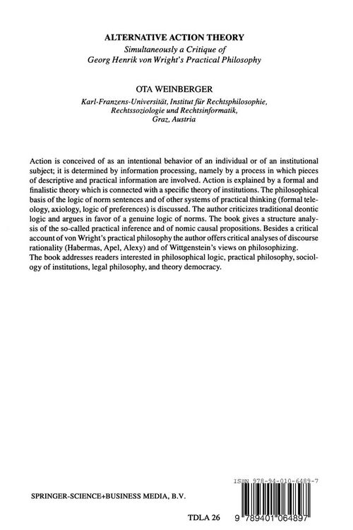 Produktbild: Alternative Action Theory
