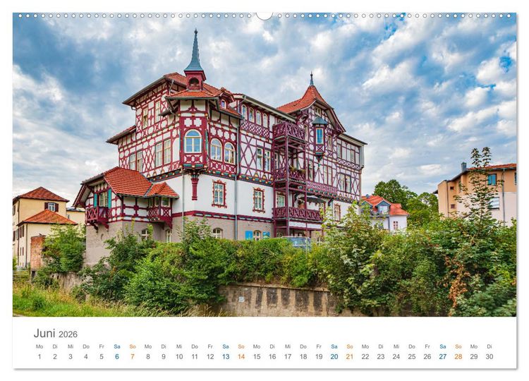 Produktbild: Meiningen - Th&uuml;ringische Theaterstadt (hochwertiger Premium Wandkalender 2026 DIN A2 quer), Kunstdruck in Hochglanz