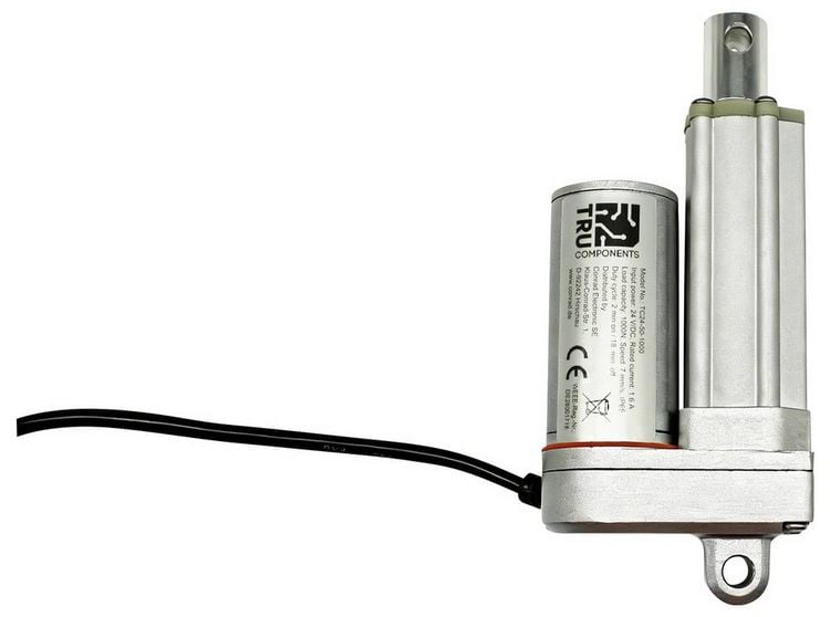 Produktbild: TRU COMPONENTS Elektrozylinder TC24-50-1000 TC-13492788 Hubl&auml;nge 50 mm Schubkraft 1000 N 24 V/DC 1 St.