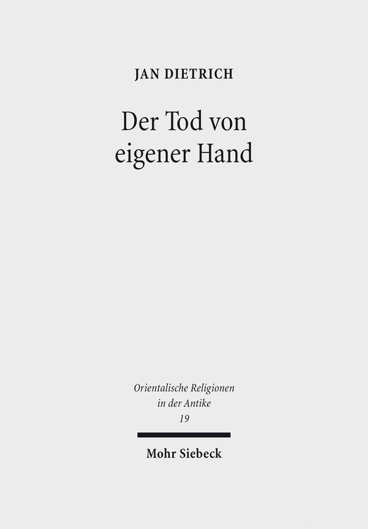 Produktbild: Der Tod von eigener Hand