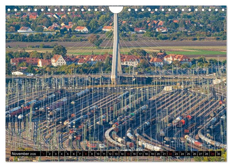 Produktbild: Halle an der Saale von oben (Wandkalender 2026 DIN A4 quer), CALVENDO Monatskalender