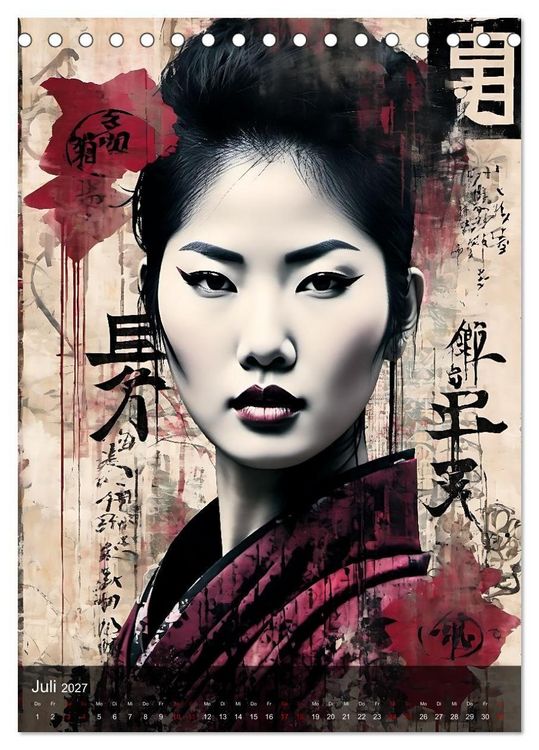 Produktbild: Geisha - Asian Spirit (Tischkalender 2027 DIN A5 hoch), CALVENDO Monatskalender