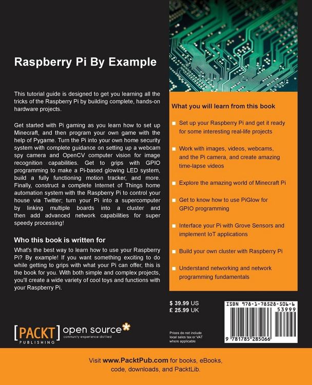 Produktbild: Raspberry Pi By Example