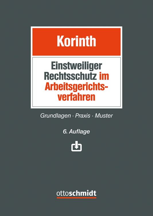Produktbild: Einstweiliger Rechtsschutz im Arbeitsgerichtsverfahren