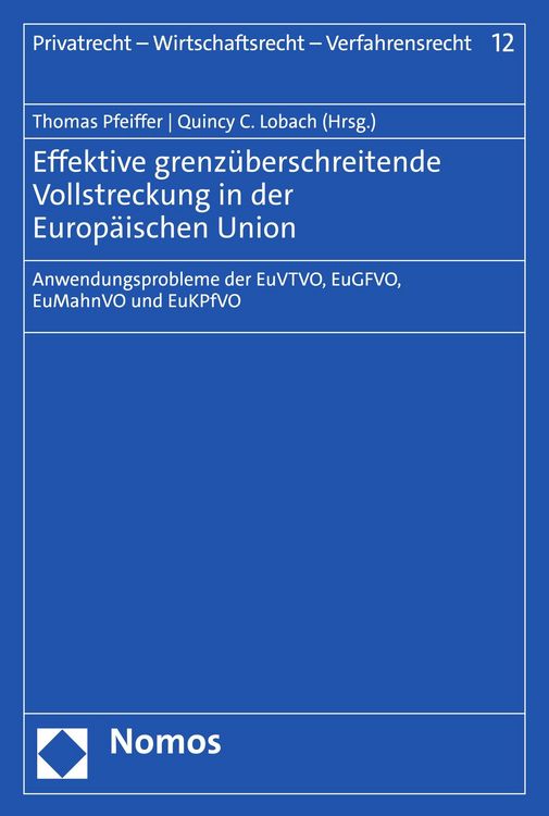 Produktbild: Effektive grenz&uuml;berschreitende Vollstreckung in der Europ&auml;ischen Union