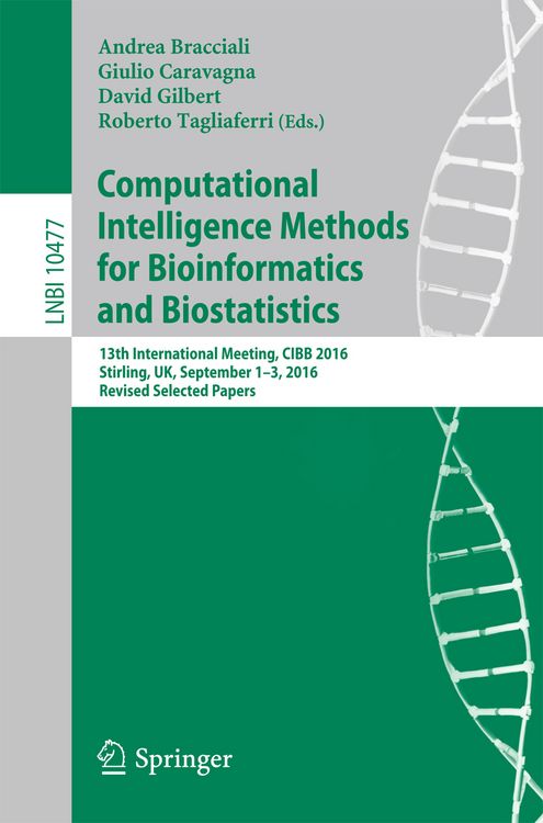 Produktbild: Computational Intelligence Methods for Bioinformatics and Biostatistics