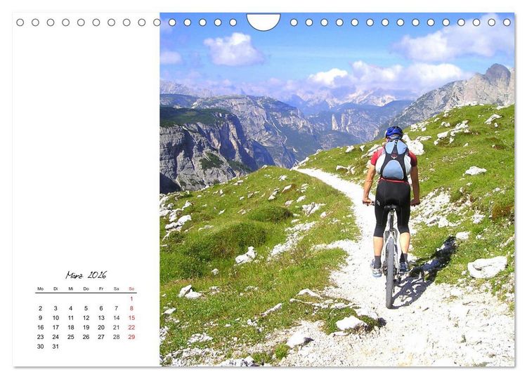 Produktbild: Fahrradtour. Radle dich frei und gesund! (Wandkalender 2026 DIN A4 quer), CALVENDO Monatskalender