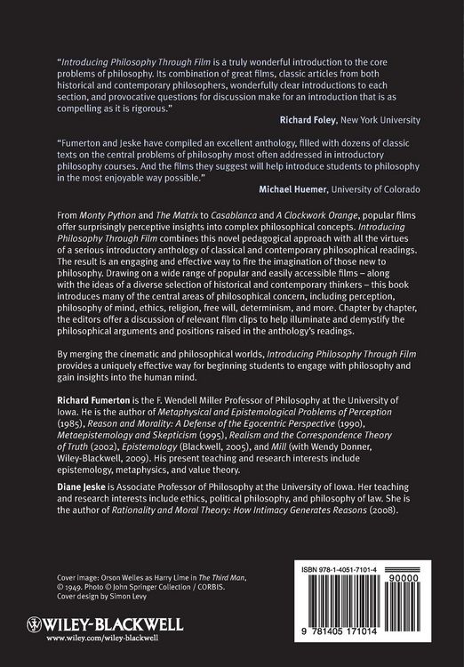 Produktbild: Introducing Philosophy Through Film