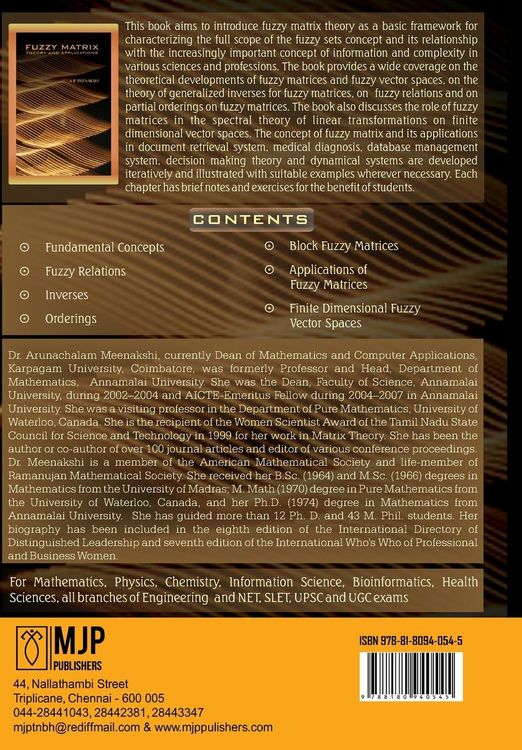 Produktbild: Fuzzy Matrix Theory and Applications