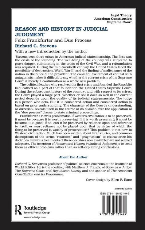 Produktbild: Reason and History in Judicial Judgment