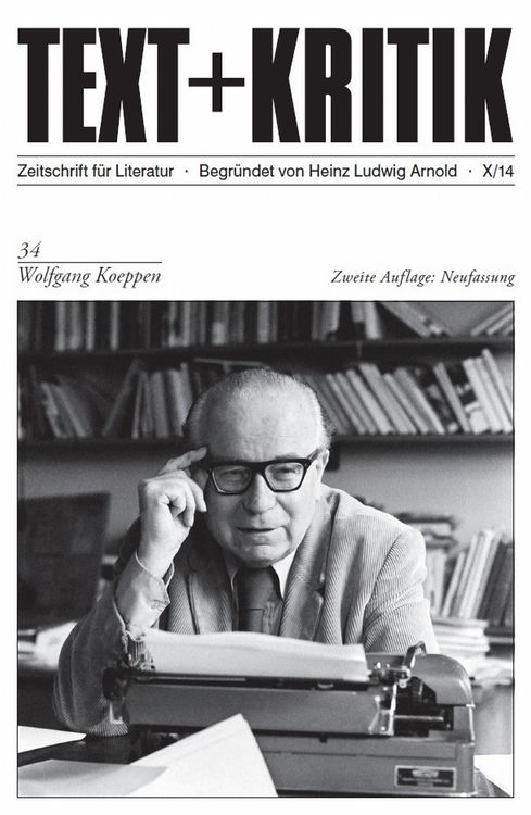 Produktbild: TEXT+KRITIK 34/Neufassung - Wolfgang Koeppen
