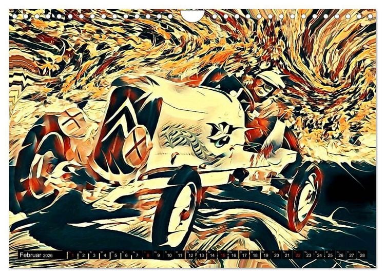 Produktbild: Automobil Voiture Car (Wandkalender 2026 DIN A4 quer), CALVENDO Monatskalender