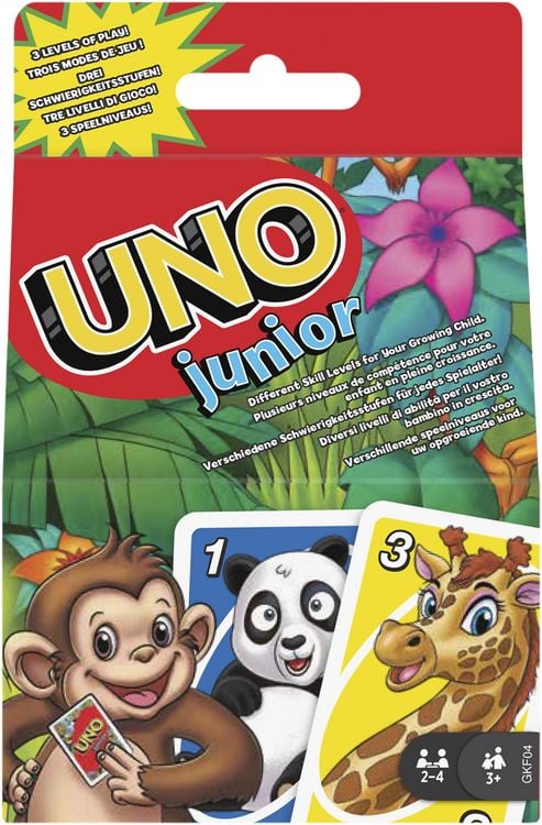Produktbild: Mattel Games UNO Junior, Kartenspiel, Kinderspiel, Familienspiel