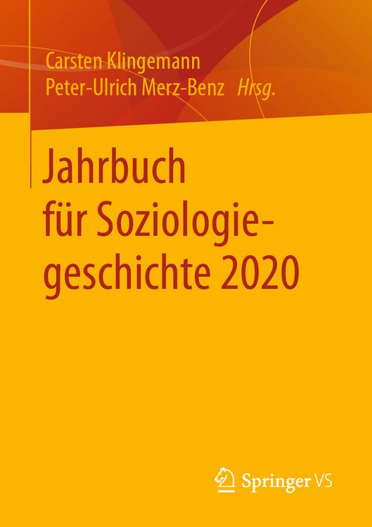 Produktbild: Jahrbuch f&uuml;r Soziologiegeschichte 2020