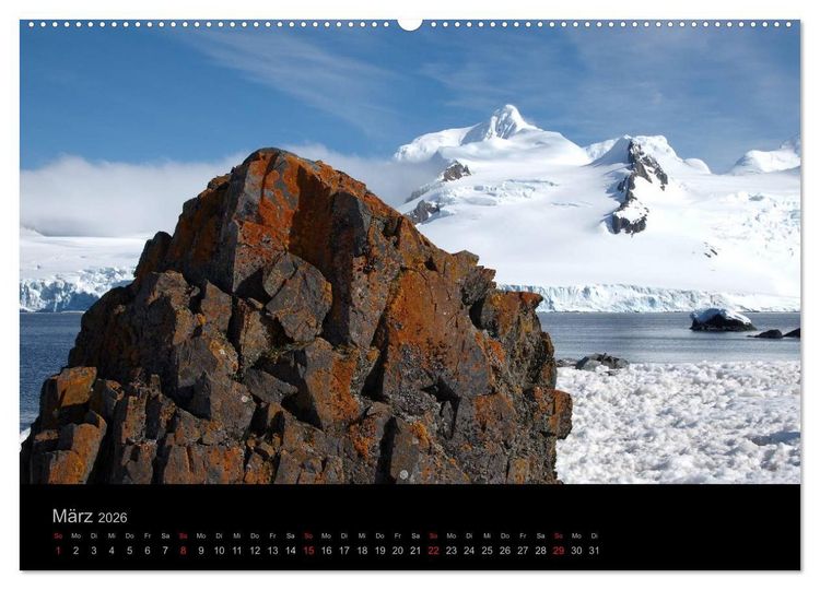 Produktbild: Antarktische Impressionen (Wandkalender 2026 DIN A2 quer), CALVENDO Monatskalender