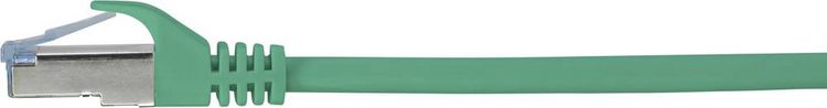 Produktbild: Renkforce RF-5136972 RJ45 Patchkabel CAT 6a S/FTP 5.00 m Gr&uuml;n mit Rastnasenschutz, Flammwidrig 1 St.